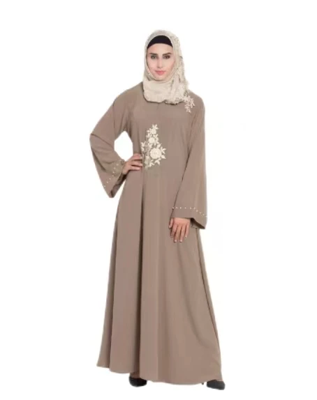 High-Quality-Middle-Eastern-Traditional-Womens-Robe-Elegant-Chiffon-Polyester-Long-Sleeve-Embroidered-Ankle-Length-Autumn