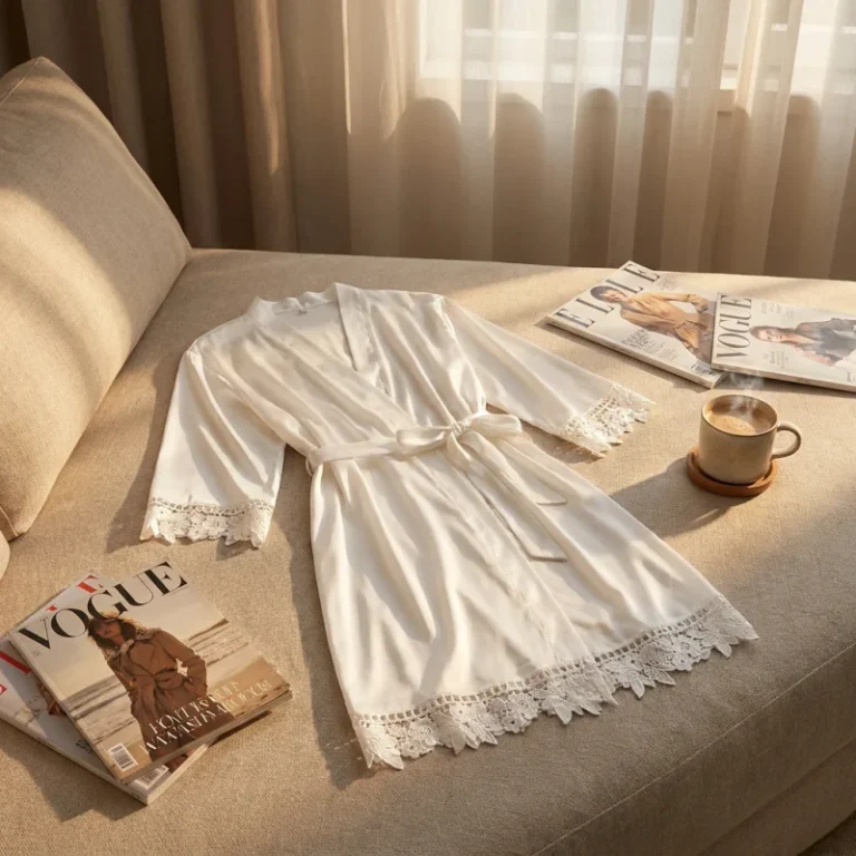 High-Quality-Polyester-Satin-Bridal-Plus-Size-One-Piece-V-Neck-Summer-Robe-for-Women-1