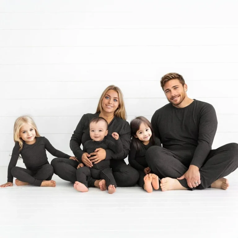 Hongbo-Mom-Dad-and-Me-Pjs-Set-Cotton-Customize-Blanks-Bamboo-Spandex-Christmas-Family-Matching-Outfits-Pajamas