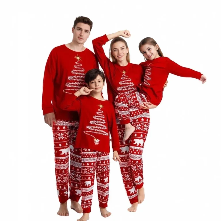 Hongbo-New-Luxury-Christmas-Family-Wear-Custom-Printed-100-Cotton-Modal-Long-Sleeve-Family-Matching-Outfit