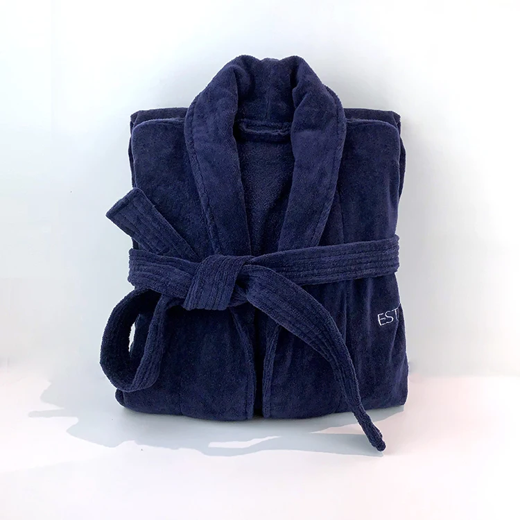 Hooded Towel Bathrobe Fleece Bathrobe Robe Women Men's Sleepwear 100% Cotton Hotel Bathrobe with Hood