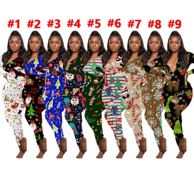 Hot Spring Autumn Long Sleeves Long Pants Onesis Rompers Jumpsuit Women Adult Onesie Pajamas Cartoon Onesie Soft