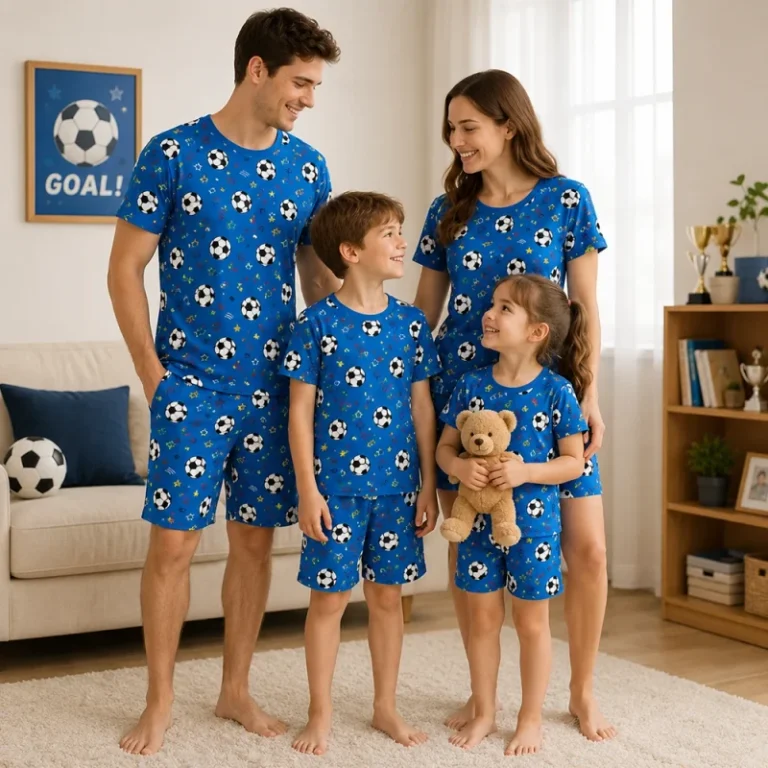 Hypoallergenic-Bamboo-Spandex-Family-Pajamas-Cute-Matching-Sleepwear-Premium-Soft-Loungewear-for-Baby-Boy-Girl-Family