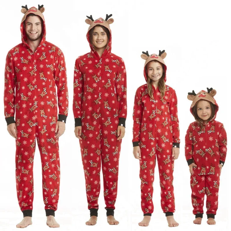 In-Stock-Long-Sleeve-Elk-Women-Kids-Onsies-for-Christmas-Sleepwear-Pajamas-Family-Matching-Outfit