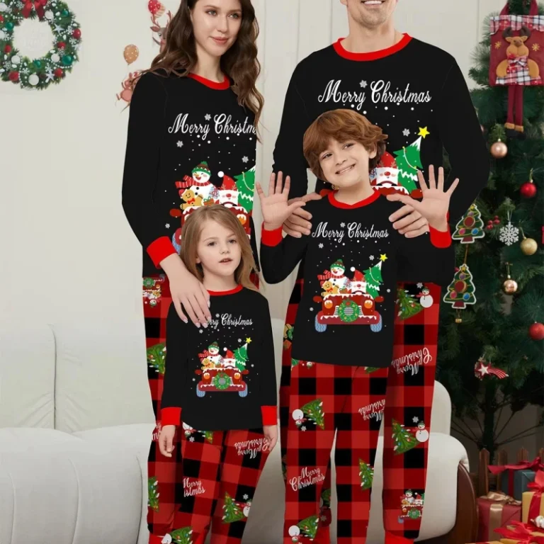 In-Stocks-New-Mommy-and-Me-Shirts-Pants-Clothes-Set-Christmas-Pajamas-Family-Matching-Outfit