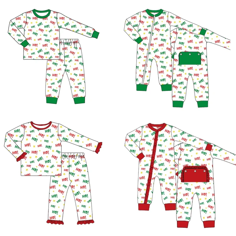 Infant Clothing Boutique Kids Pyjamas Kids Christmas Pajama Set Family Matching Pajamas Outfits