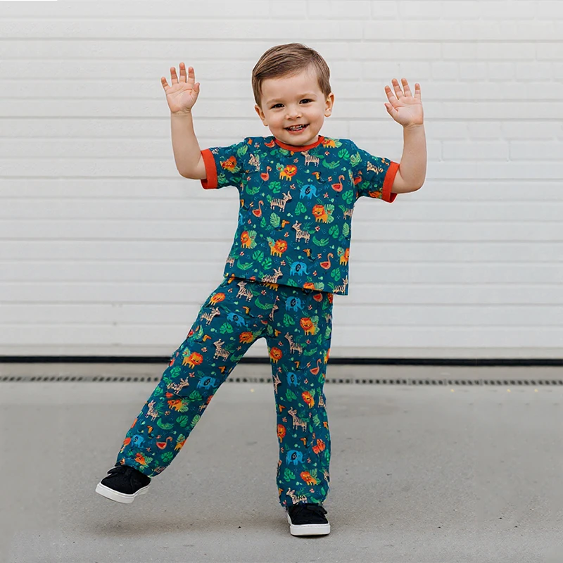Infant Cotton Sleeper Toddler Baby Newborn Printing Gift Set Long Sleeve Jumpsuits Rompers Bamboo Fiber Pajamas