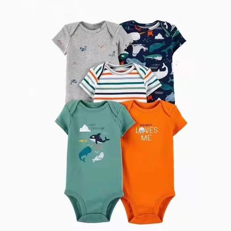 Infants and Toddlers Pajamas Short Sleeve Baby Romper Cute Baby Clothing Sets
