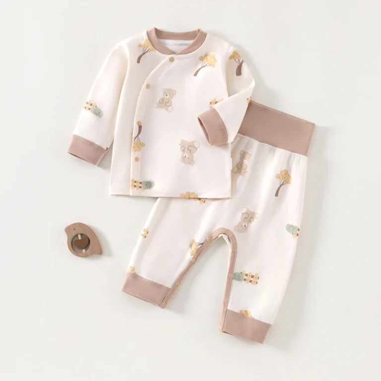 Ka-Ka-Bear-Spring-Casual-Unisex-Baby-Clothing-Set-2PCS-Cotton-Cartoon-Print-Breathable-Crew-Neck-Hipsters-Pants-Long-Sleeve-Tops