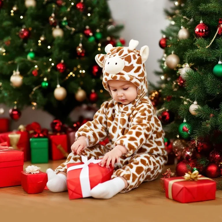 Kids-Onesie-Pajamas-Leopard-Giraffe-Cow-Baby-Animal-Rompers-with-Zipper-Closure-for-Autumn