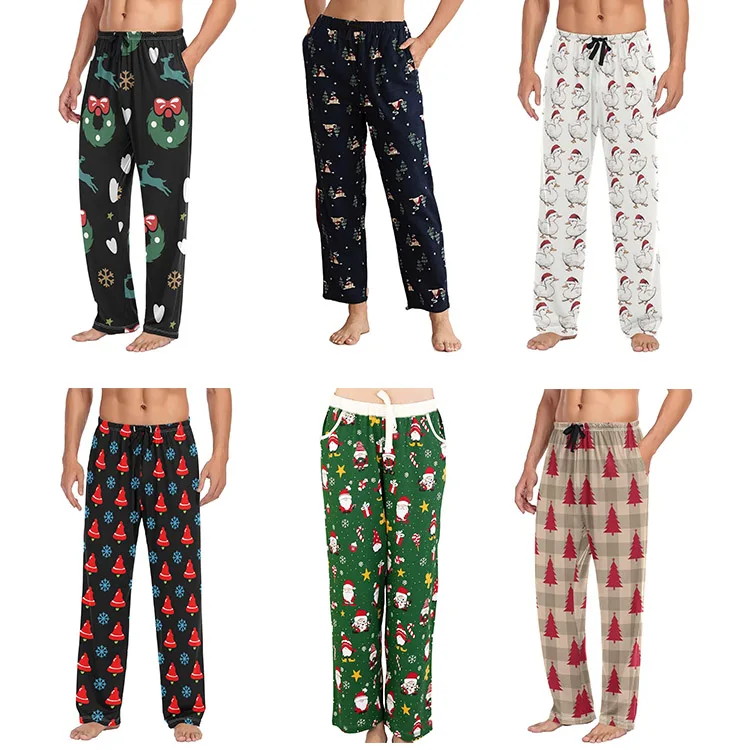 Ladies Christmas Pajamas Festive Elastic Waist for Christmas Home Wear Chinese Style Pajama Custom Size Range Sleepwear PJ