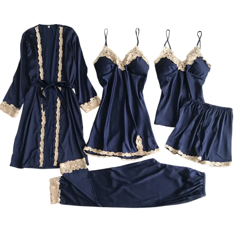 Ladies-Robes-Women-Soft-Pajamas-Robes-Sleepwear-Nightgowns-Nightdress-Lace-Comfortable-Sexy-Nightrobe