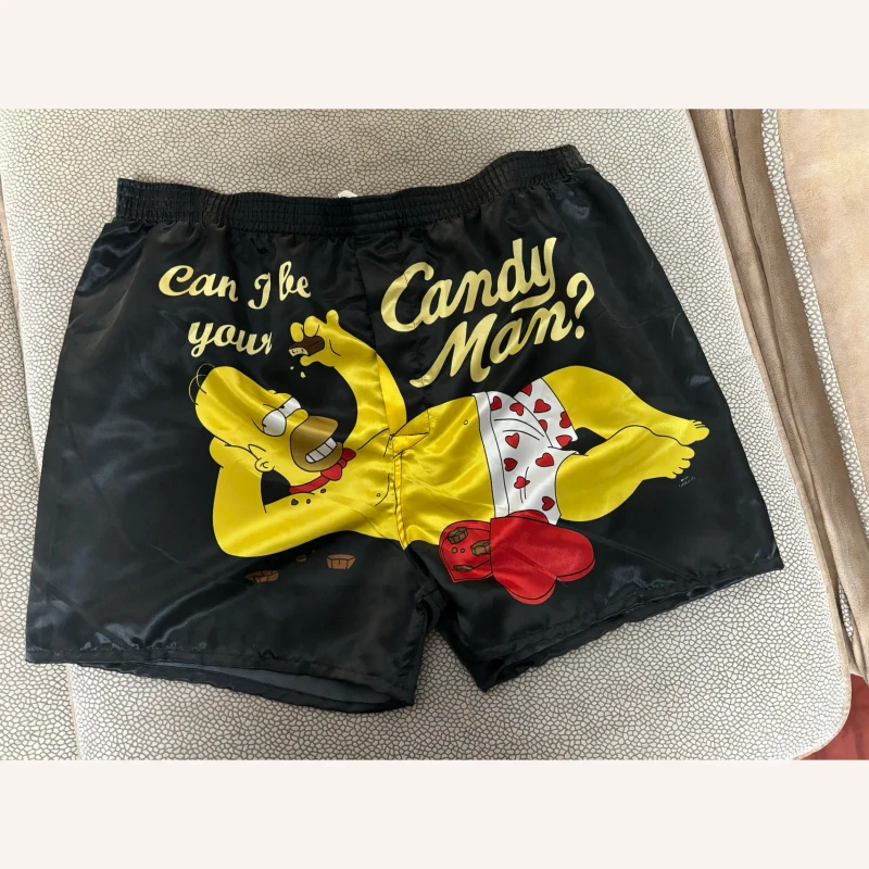 Latest Fashion Men's Custom Satin Boxers Luxury Silk Underwear Shorts Elastic Waist Breathable Pajama Loungewear Short Pants