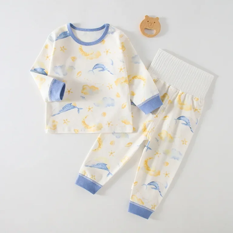 Long-Sleeve-Kids-Pajamas-Set-Toddler-Boys-High-Waisted-Sleepwear-Super-Soft-Sleepwear-for-Boys