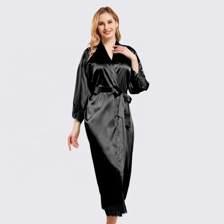 Long-Womens-Silk-Lace-Robe-Satin-Bridesmaid-Ice-Print-Pajamas-Smooth-Fabric-Sleepwear-for-Ladies-Solid-Robe