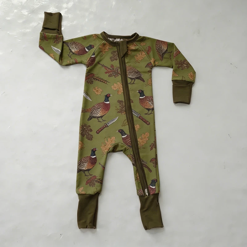 Low MOQ Bamboo Kids Zippy ODM OEM Manufacturer Footed Sleeper Baby Romper Kids Pajamas Toddlers Bamboo Romper