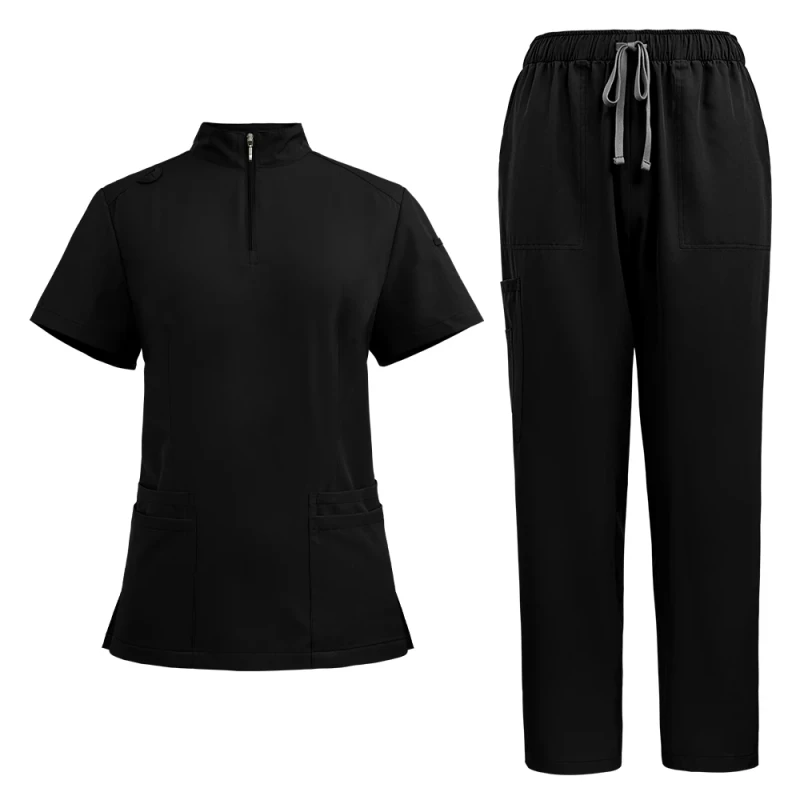 Low MOQ Unisex Comfortable and Breathable Hospital Pajamas Men's Patient Gown Set Suitable for Hospital Patients to Wear