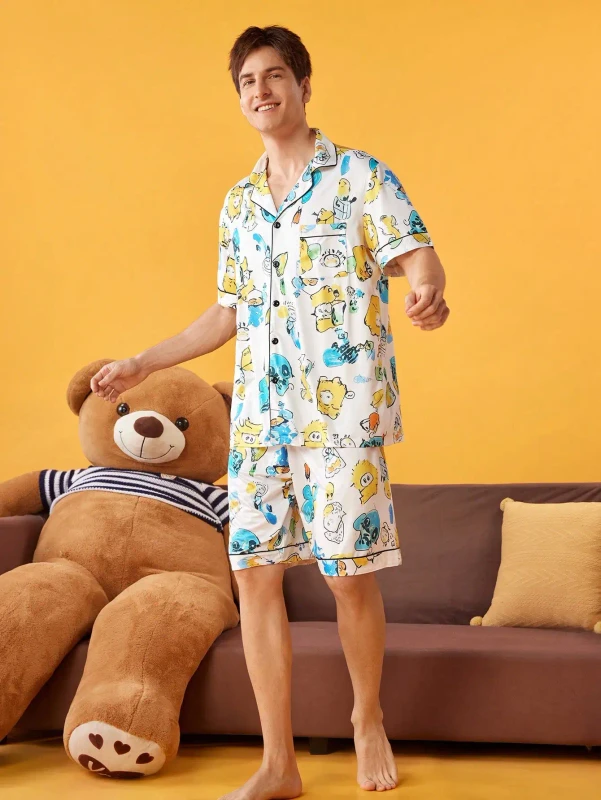 Luxury Summer Loungewear Pajama Set Soft Nightgown Fashion Sleepwear