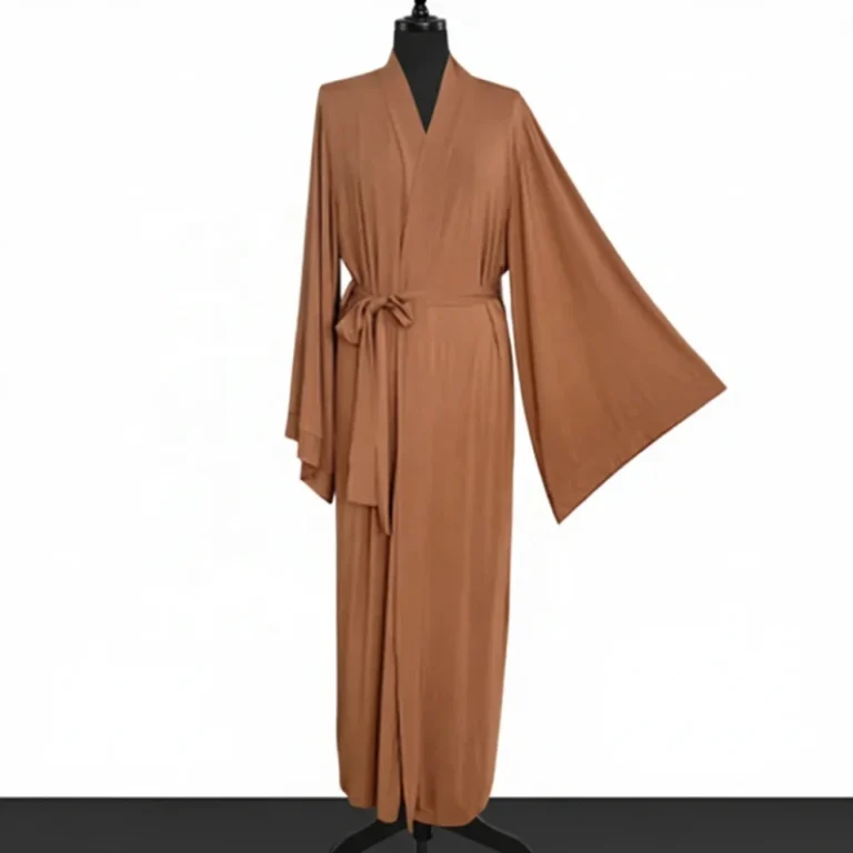 Luxury-Thicker-230gsm-Knit-Modal-Fabric-Womens-Elegant-Solid-Kimono-Robe-Breathable-Soft-Wide-Sleeve-Long-Robes-Gowns