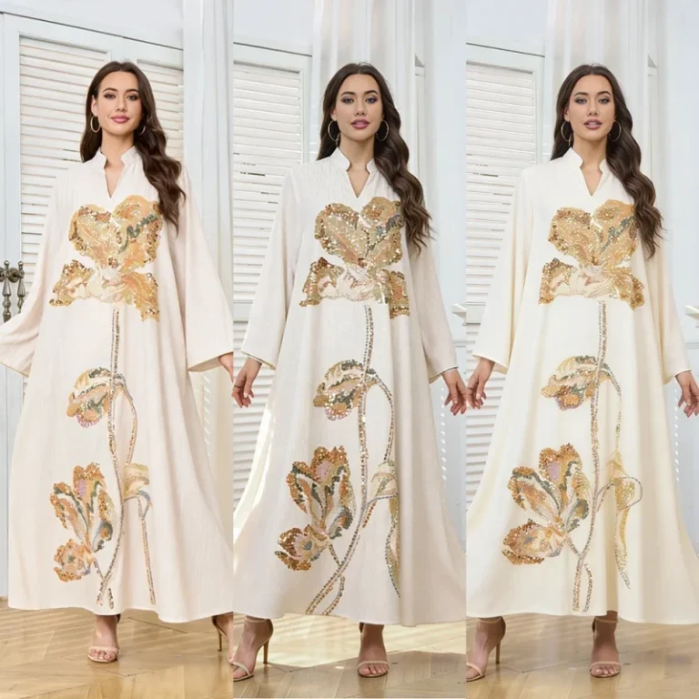 MT508-Middle-East-Spring-New-Arrival-Polyester-Kaftan-Embroidery-Sequin-Long-Sleeve-Womens-Dress-Robe