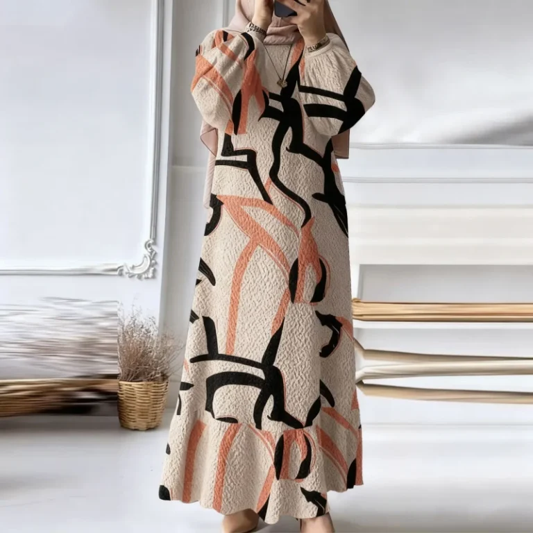 Malaysian-Muslim-Womens-Retro-Long-Sleeved-Dress-Solid-Color-Robe-for-Spring-Autumn-Casual-Plus-Size-Clothing
