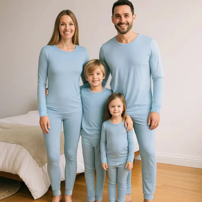 Manufacturer-Custom-Bamboo-Pajamas-Set-Long-Sleeve-Boys-Girls-Pajama-Baby-Rompers-Men-Women-Sleepwear-Family-Matching-Pajamas