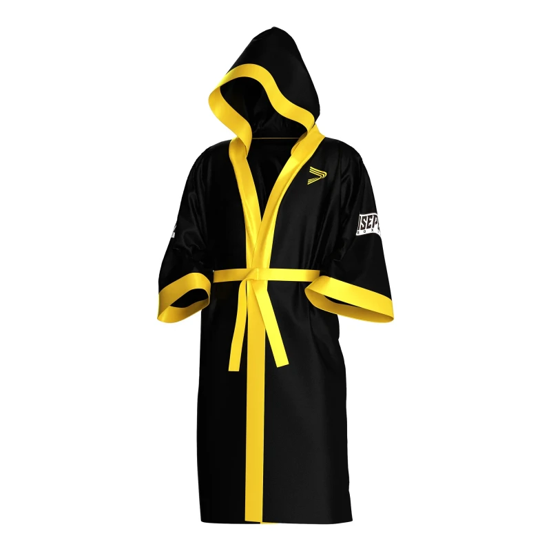 Men's Boxing Training Robe Lightweight Athletic Cut Fight Walkout Gown for Backstage Preparation