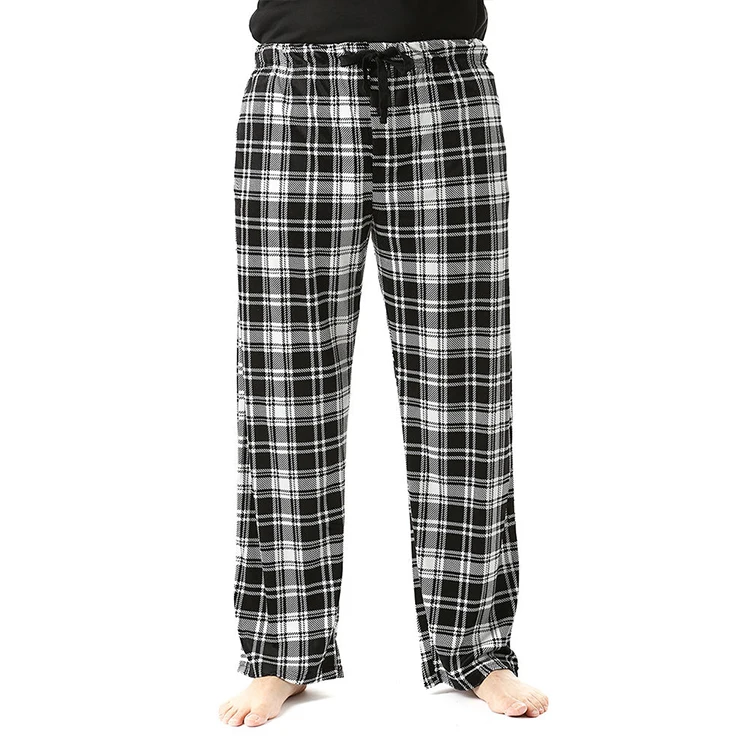 Men's Buffalo Plaid Pajama Pants Men's Polyester Pajama Pant
