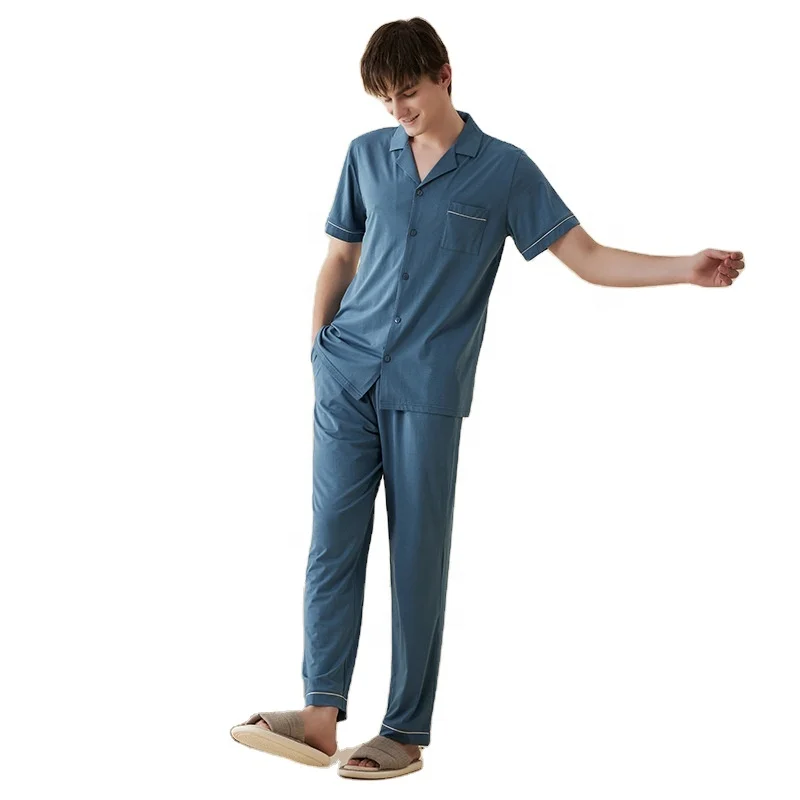 Men's Pajamas House Wear Set Modal Cotton Sleepwear