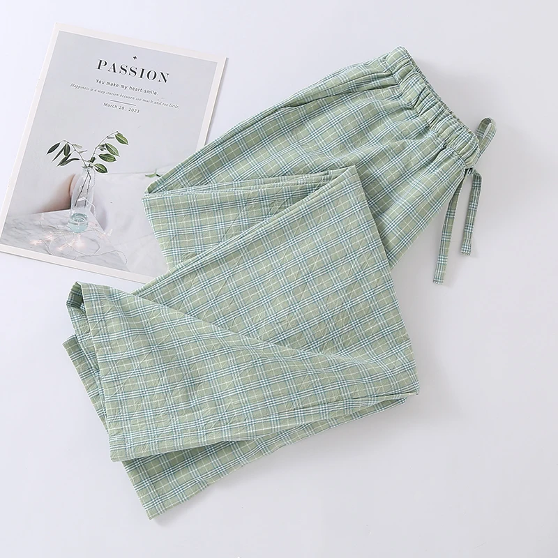 Men's Pure Cotton Sleeping Pants Breathable Comfortable and Soft for Home and Sleep