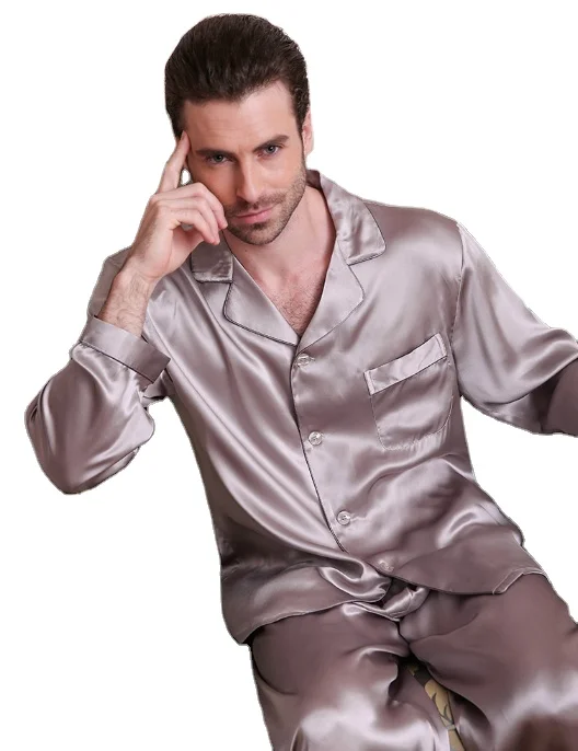 Men's Silk Pajamas Set
