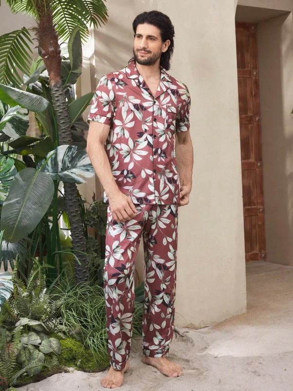 Men's Summer Pajamas Soft Home Clothes in Bulk Sleepwear
