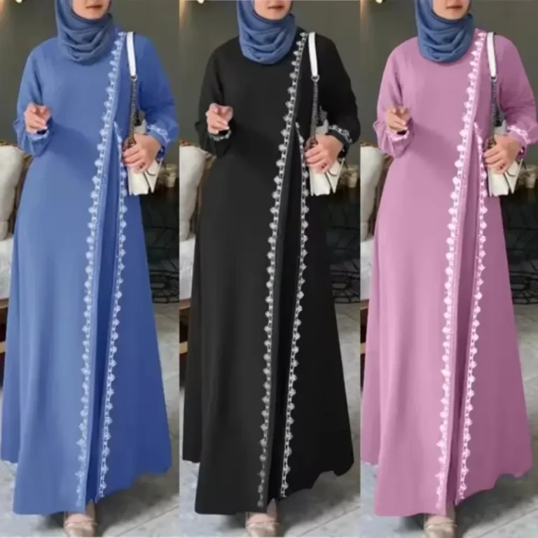 Middle-East-Islamic-Abaya-Dress-Dubai-Women-Lace-Breathable-Long-Sleeve-Abaya-Robe-Muslim-Dress-Turkiye
