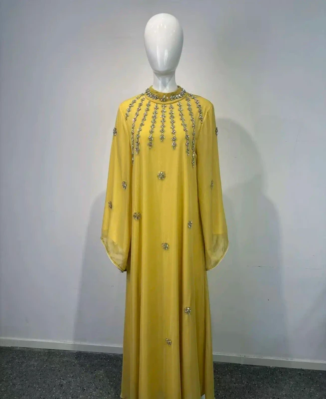 Modest-Womens-Dubai-Abaya-Dresses-4XL-Hijab-Robe-with-Beads-and-Sequins-Polyester-Anti-Static-for-Muslims