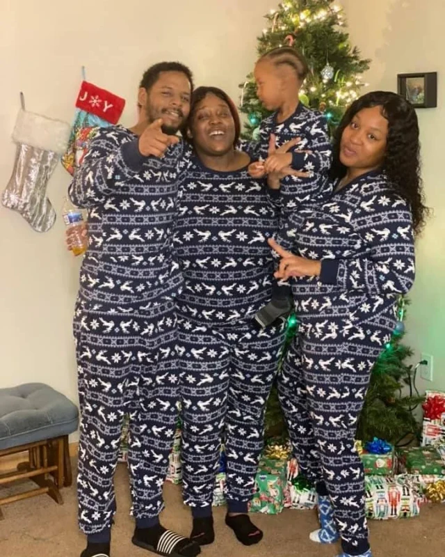 Mommy-Me-Christmas-Custom-Family-Matching-Pajamas-Set-with-Elastic-Waist-Breathable-Quick-Dry-for-Spring-Summer