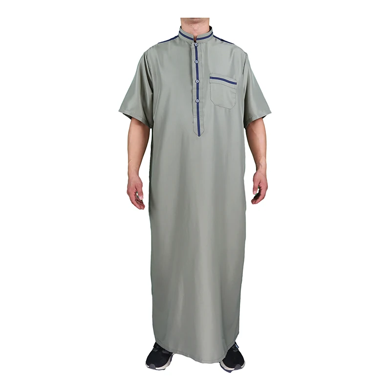 Muslim Clothing Moroccan Style Comfortable Men's Robe Islamic Thobe