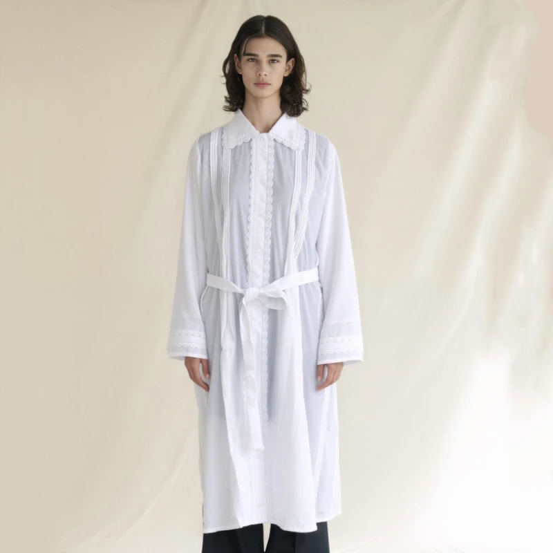 Muslim Men's Robe Arab Middle East Men's Abaya Light Plate Qatar Standing Collar Robes Men Prayer Clothes Israel Kettel Robe