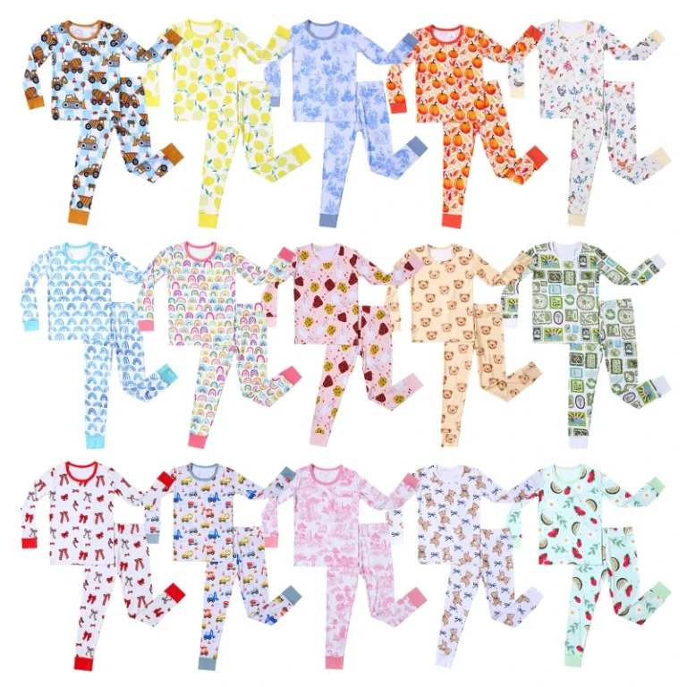 Mystery-Bamboo-Pajama-Box-Baby-Bamboo-Pajamas-Rts-Kids-Sleeper-Clothes-Pyjama-Set-Long-Sleeve-Pjs-2-Piece-Clothing-Set