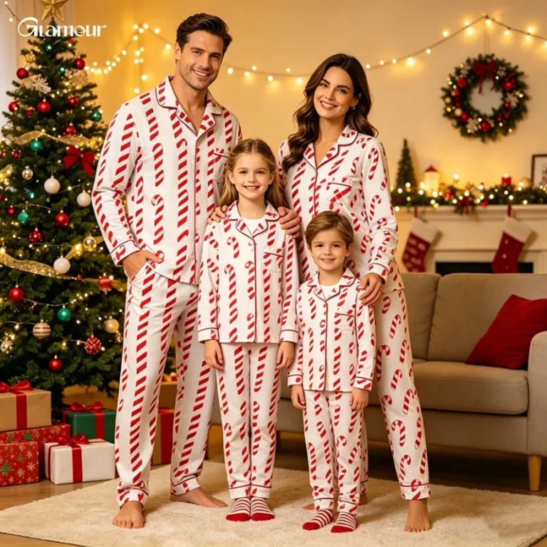 New-Arrivals-Family-Pyjamas-Custom-Cute-Printed-Flannel-Sleepwear-Winter-Organic-Cotton-Pajamas