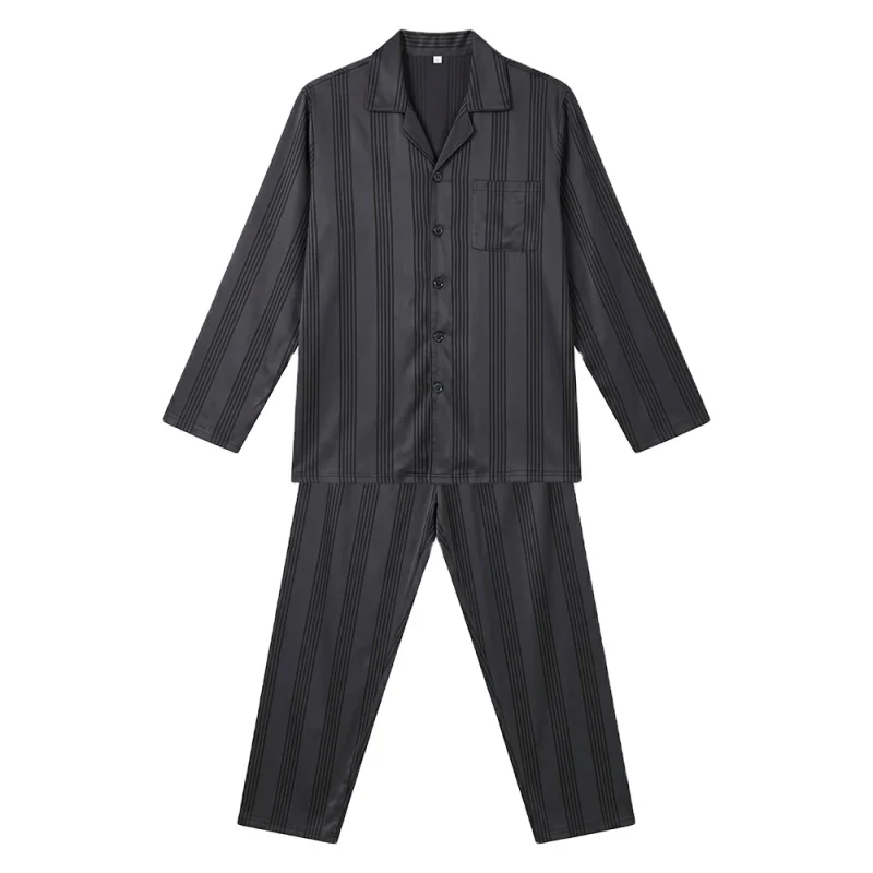 New Arrivals Quality Custom Long Sleeve Adult Soft Men Long Pajamas Upper