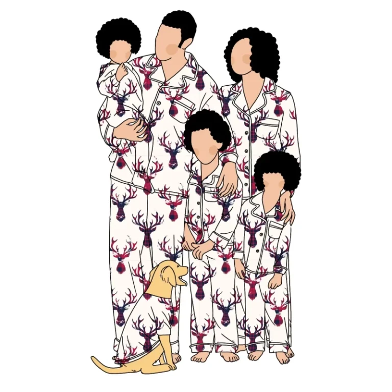 New-Design-Parent-Child-Kids-Plus-Size-Christmas-Family-Cartoon-Pajamas-Long-Sleeve-Winter-Milk-Protein-Fiber-Pajamas-Set