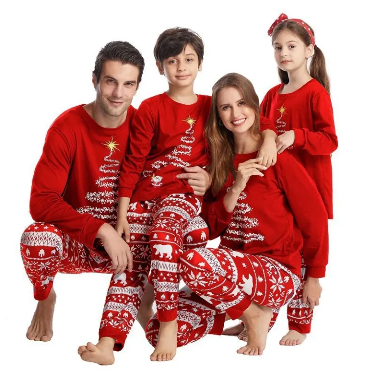 New-Family-Matching-Outfits-Christmas-Pajamas-Sets-Plaid-Pjs-Family-Pajamas-Christmas-Sets