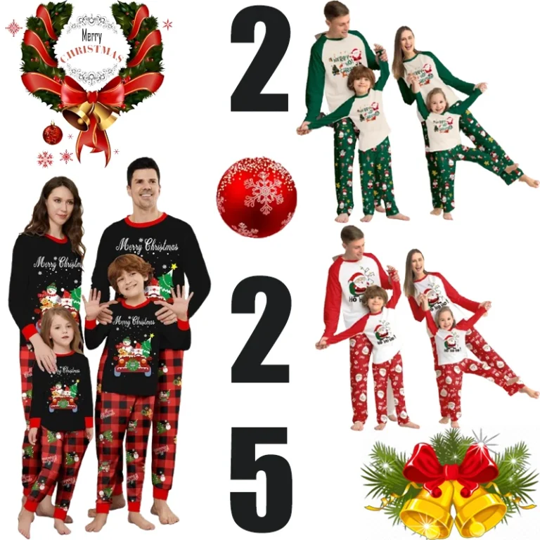New-Pjs-Christmas-Pyjamas-Sets-Custom-Print-Adult-Onesie-Cotton-Kids-Baby-Clothes-Matching-Family-Christmas-Pajamas