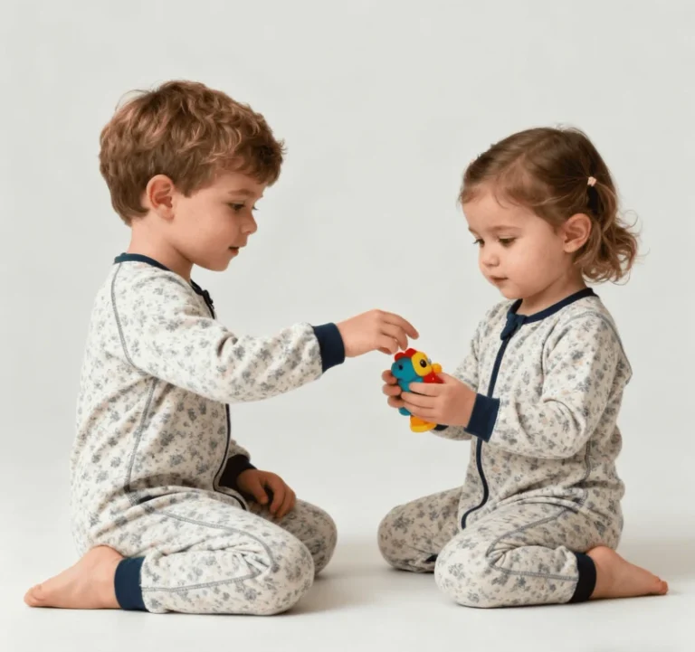 Newborn-Toddler-Bamboo-Zippy-Romper-and-2-Piece-Pajama-Set-Ready-to-Ship-Sleepwear-Bundle