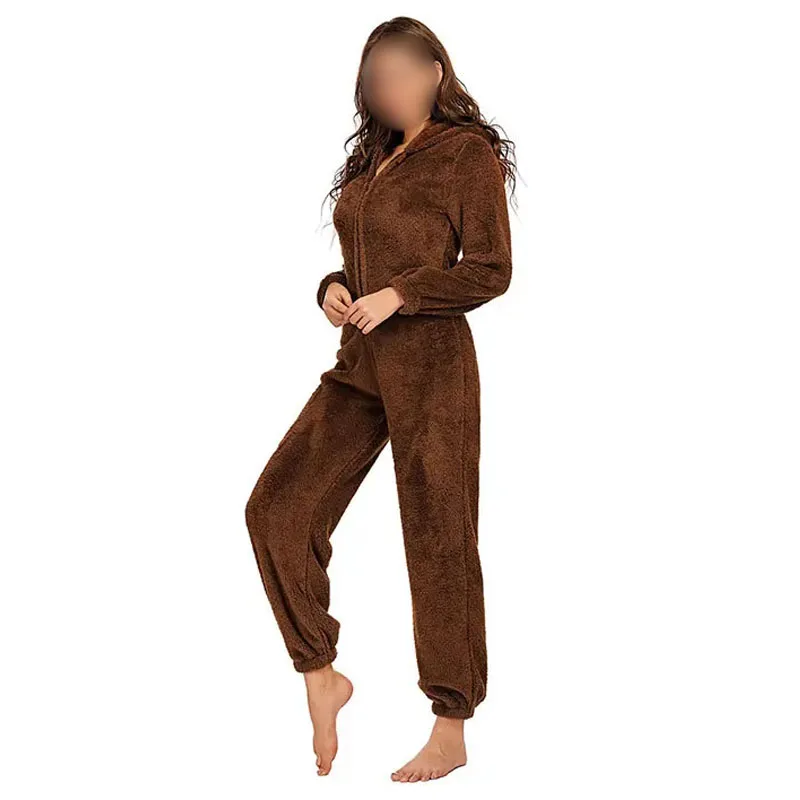 Nighty Loose Adult Onsie Pajamas Casual Women Adult Nightwear Onesie Jumpsuit