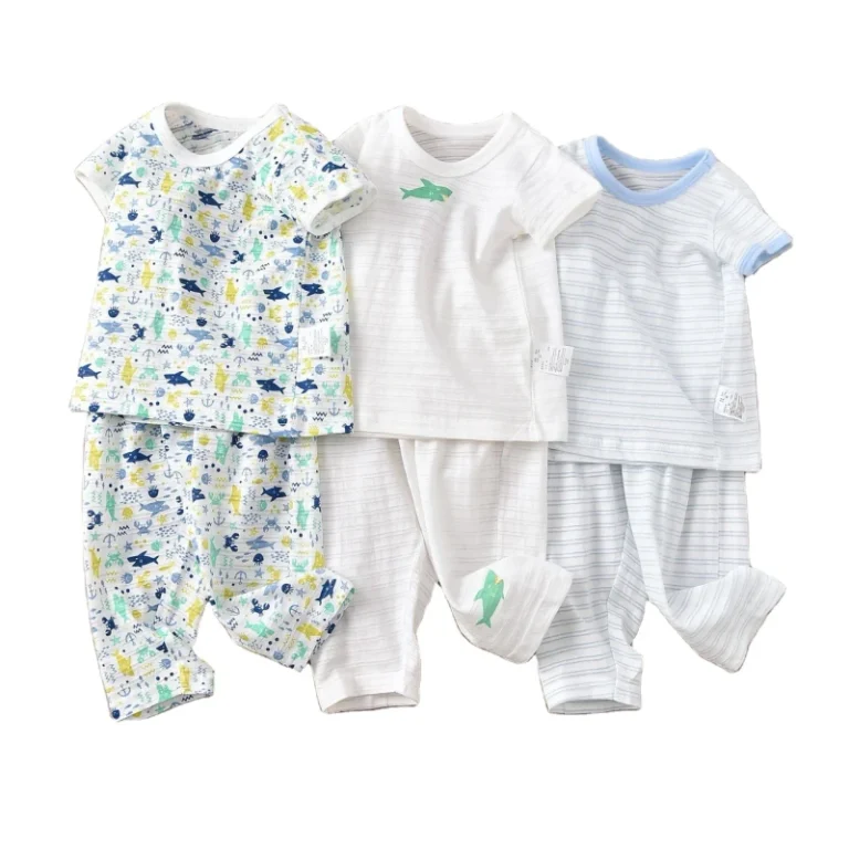OEM-Custom-Summer-Cotton-Toddler-Boys-Sleepwear-Kids-Pajamas-Cartoon-Bamboo-Pyjamas-Clothes-Sets-for-Sleep-Childrens-Sleep