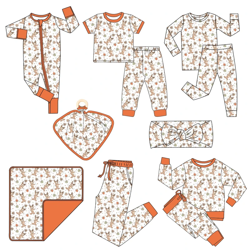 OEM New Born Bamboo Baby Boy Girl Rompers Footie Blanket Manufacturer Clothes Newborn Sleep Suit Sets 0-3 Month