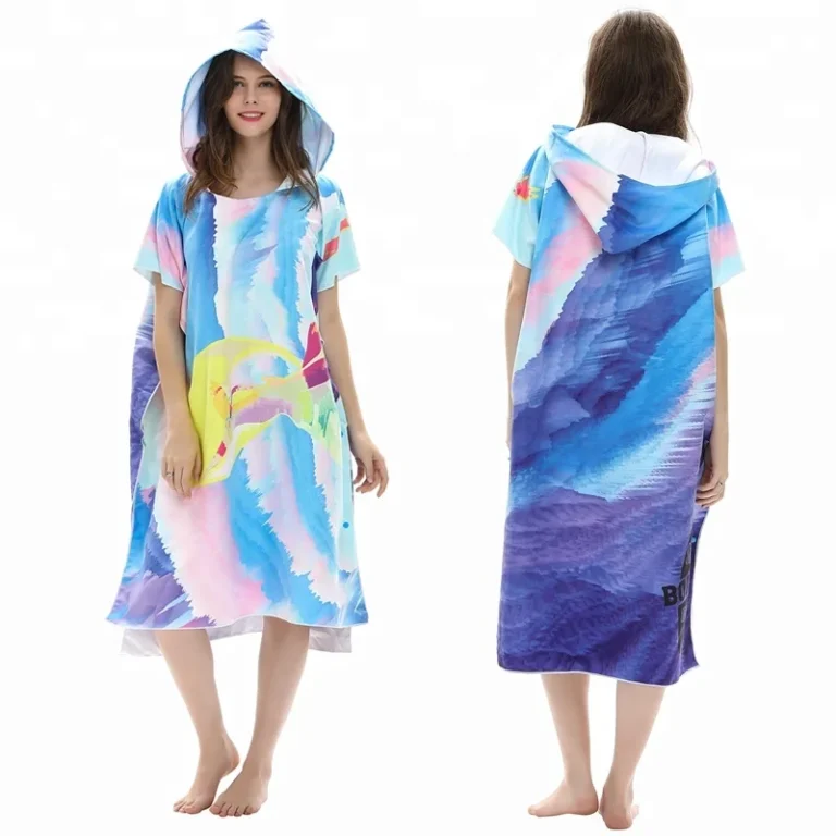 OEM-ODM-Quick-Dry-Microfiber-Adult-Color-Changing-Robe-Poncho-Towel-with-Hood