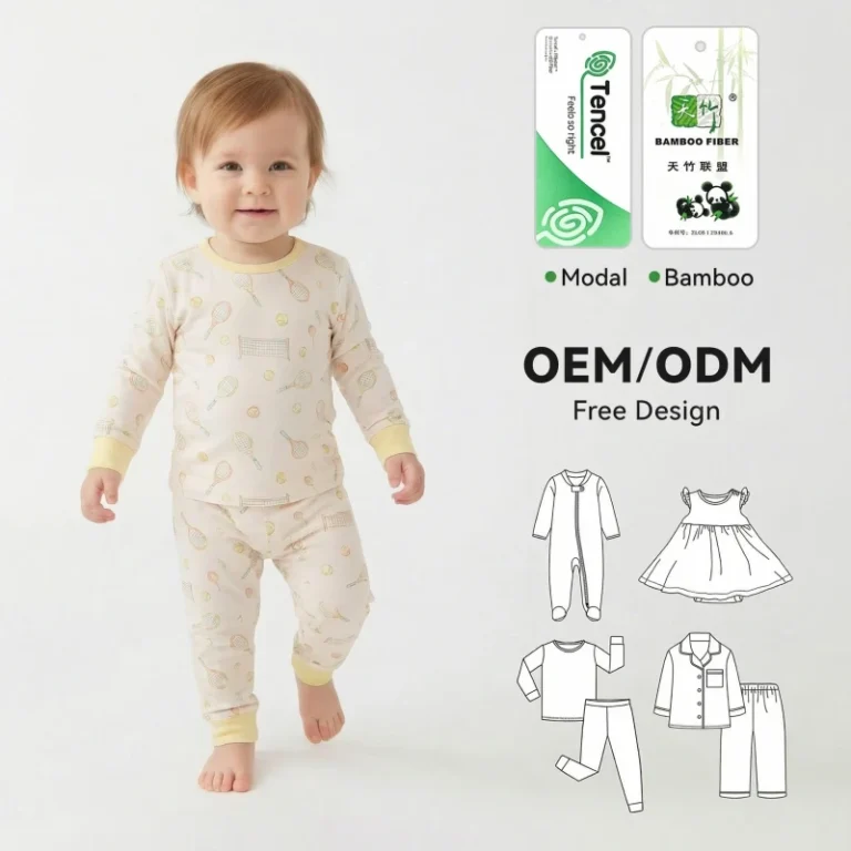 OEM-ODM-Spring-Newborn-Baby-Modal-Clothing-Suit-Infant-Girl-Heat-Transfer-Printing-Sleeper-Toddler-Boy-Modal-Pajamas