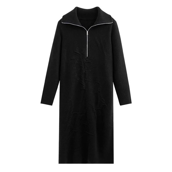 OEM-Womens-Modest-Loose-Fit-Midi-Length-Long-Sleeve-Breathable-Daily-Wear-100-Wool-Knit-Sweater-Dress